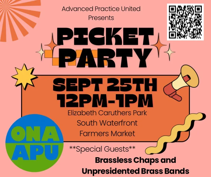 APU Picket Party 9-25-25 12-1PM Elizabeth Caruthers Park