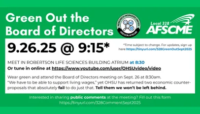 Green Out Board of Directors Meeting 9-26-25 9:15am at RLSB Atrium